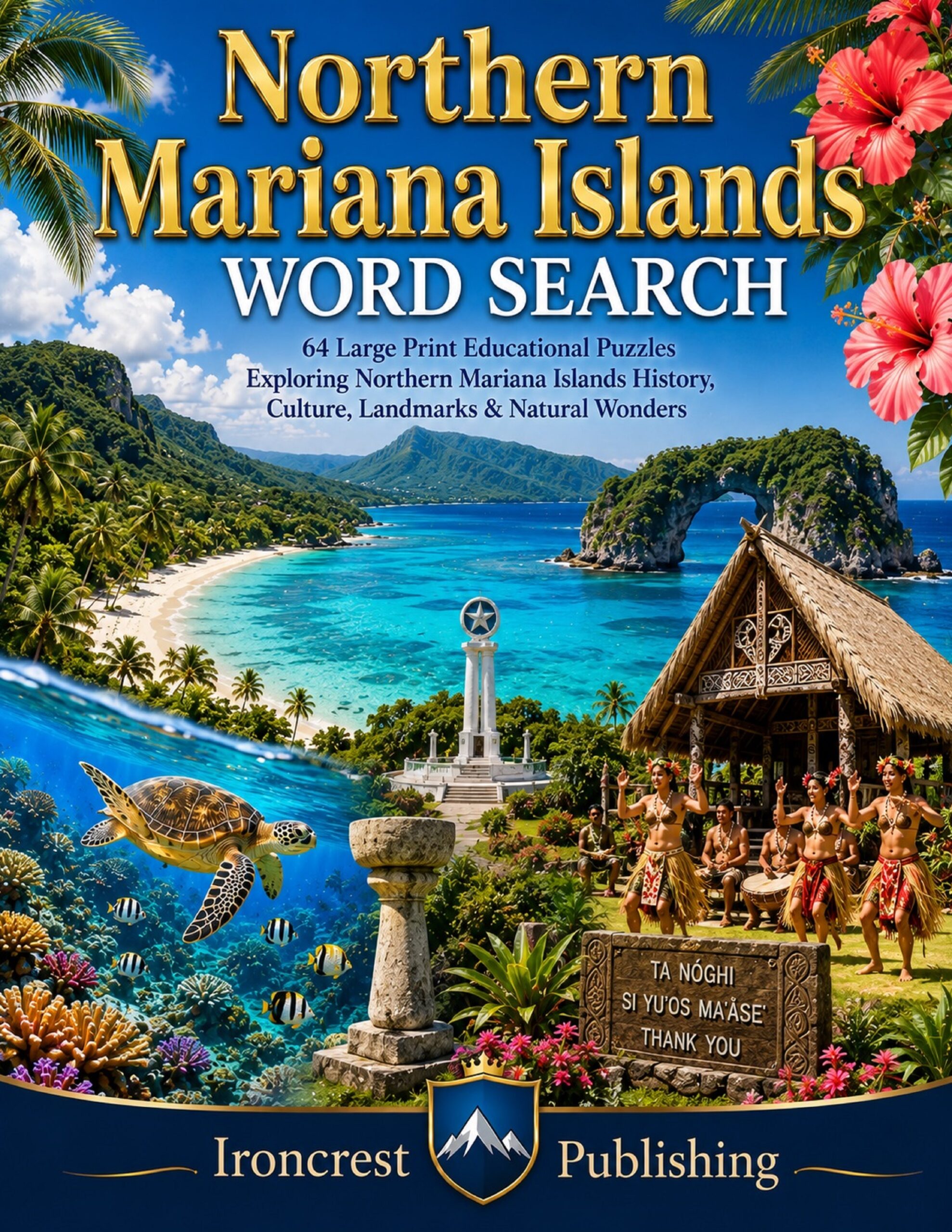 Northern Mariana Islands Word Search â 64 Large Print Puzzles (Paperback)