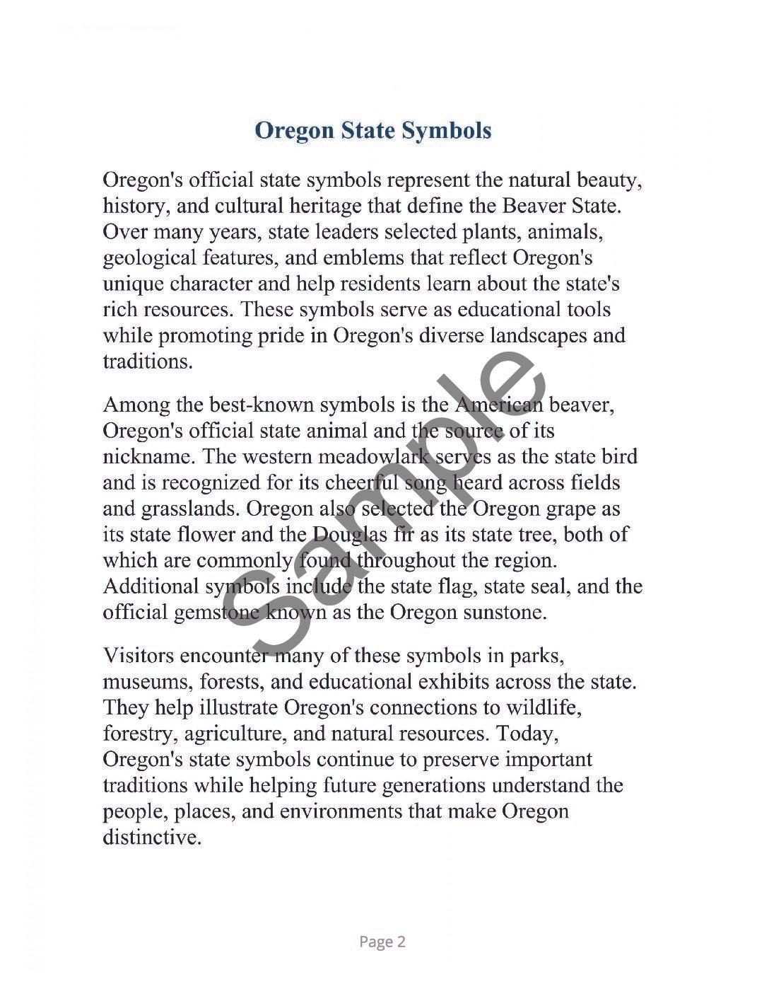 Oregon Word Search â 64 Large Print Puzzles (Digital Download) - Image 2