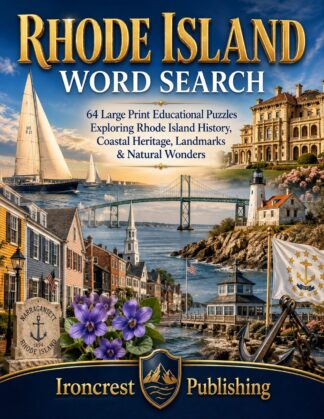Rhode Island Word Search – 64 Large Print Puzzles (Paperback)