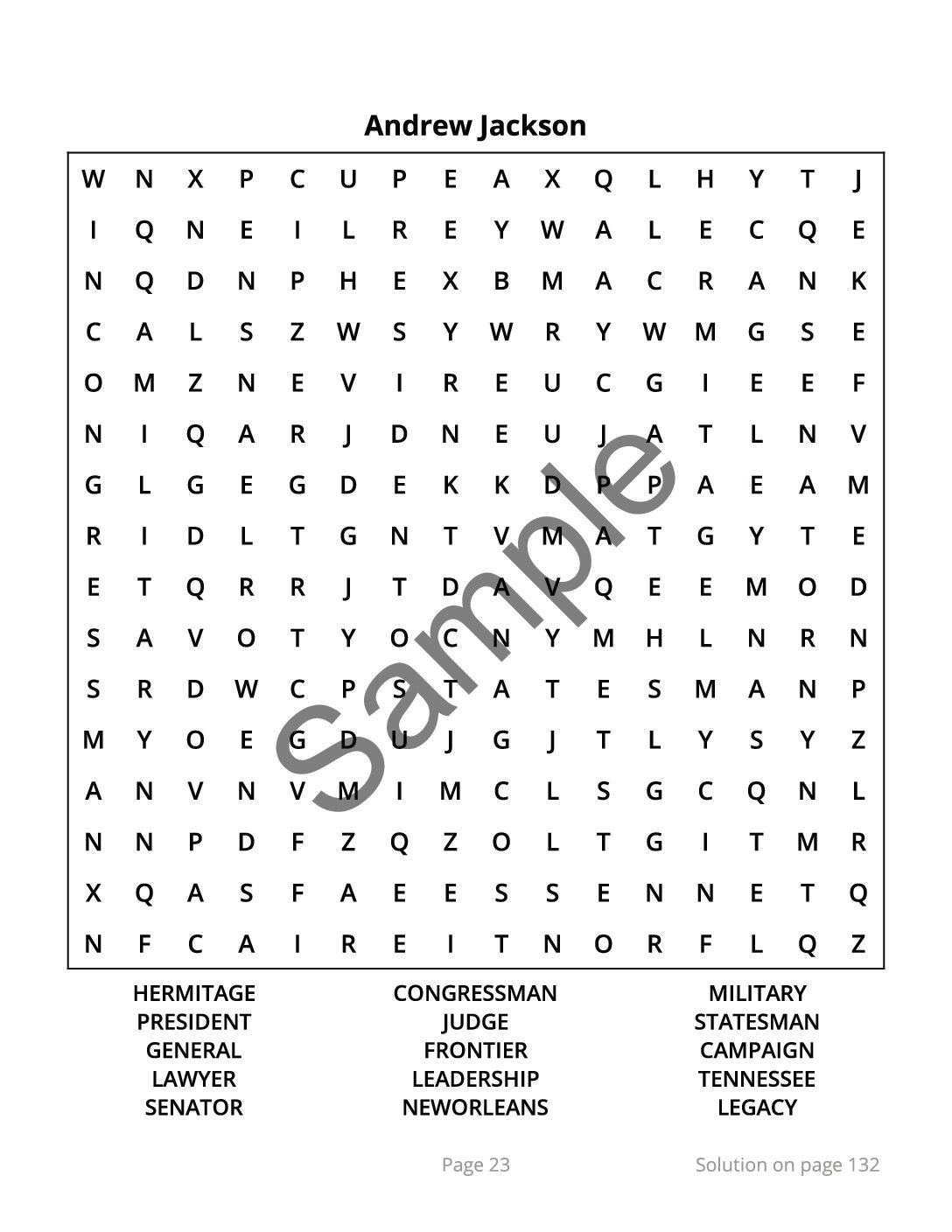 Tennessee Word Search â 64 Large Print Puzzles (Digital Download) - Image 3