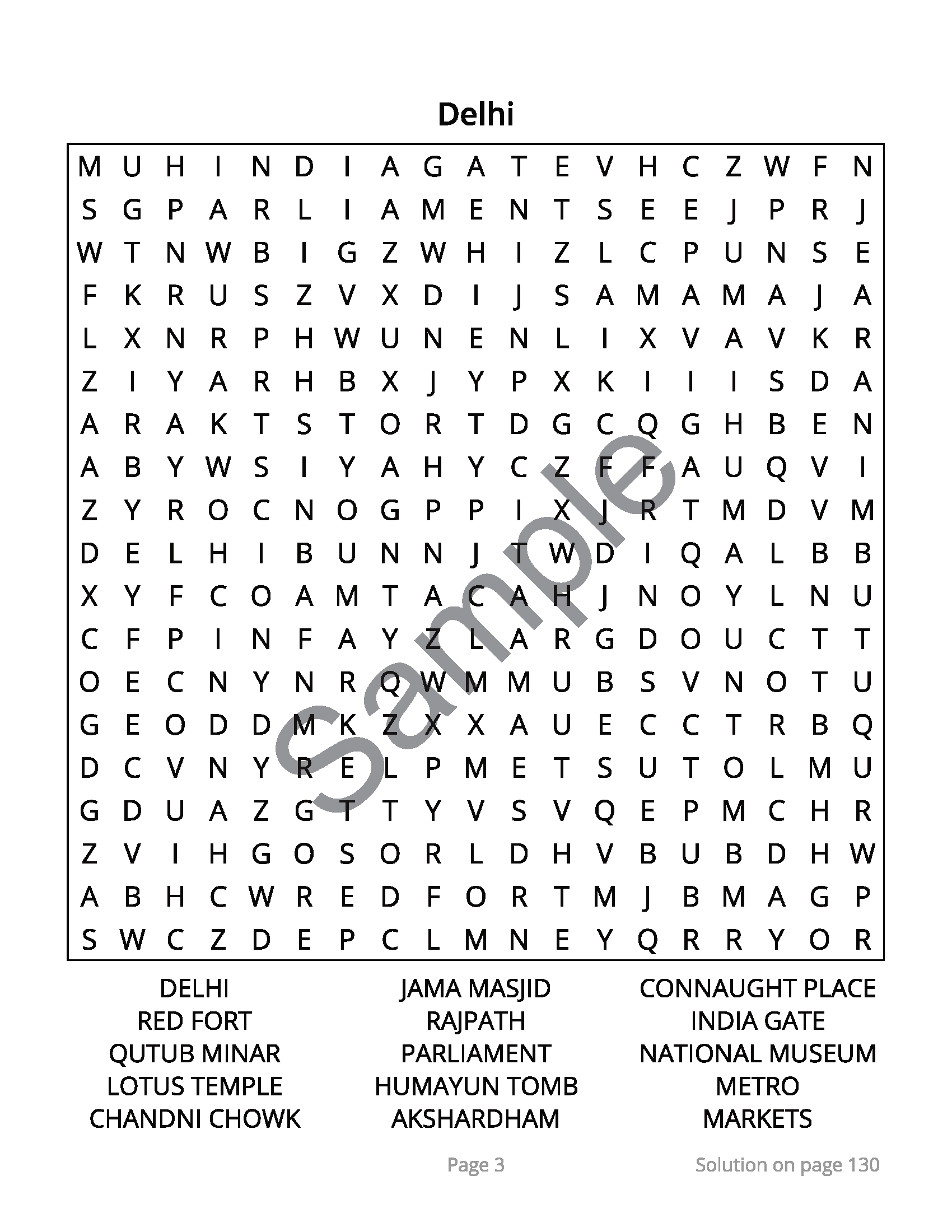 India Word Search - Image 2