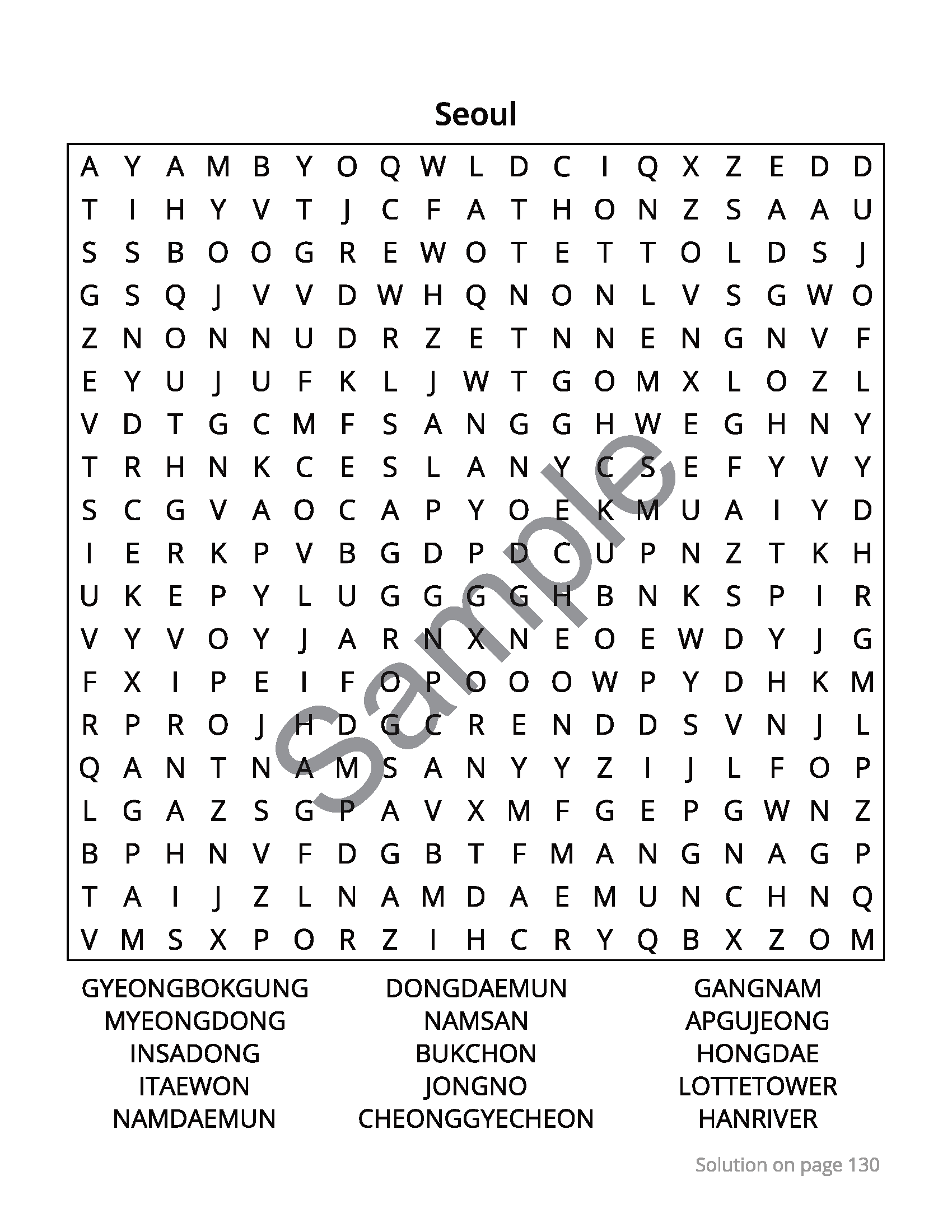Korea Word Search - Image 2